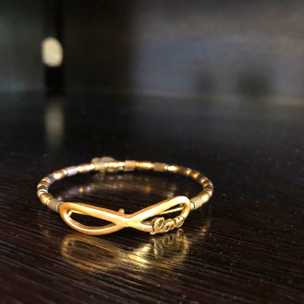 Alex and Ani Gold Infinity Love Bangle Bracelet